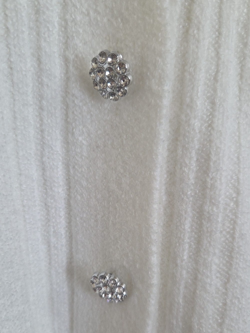 Liz Claiborne Cream Puff Sleeve Button-Front Cardigan - Picture 7 of 11
